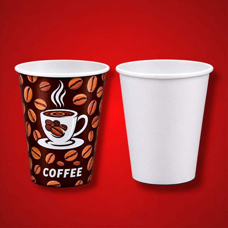Vasos de cartón impreso y sin impresión de TodoCajas JEMD